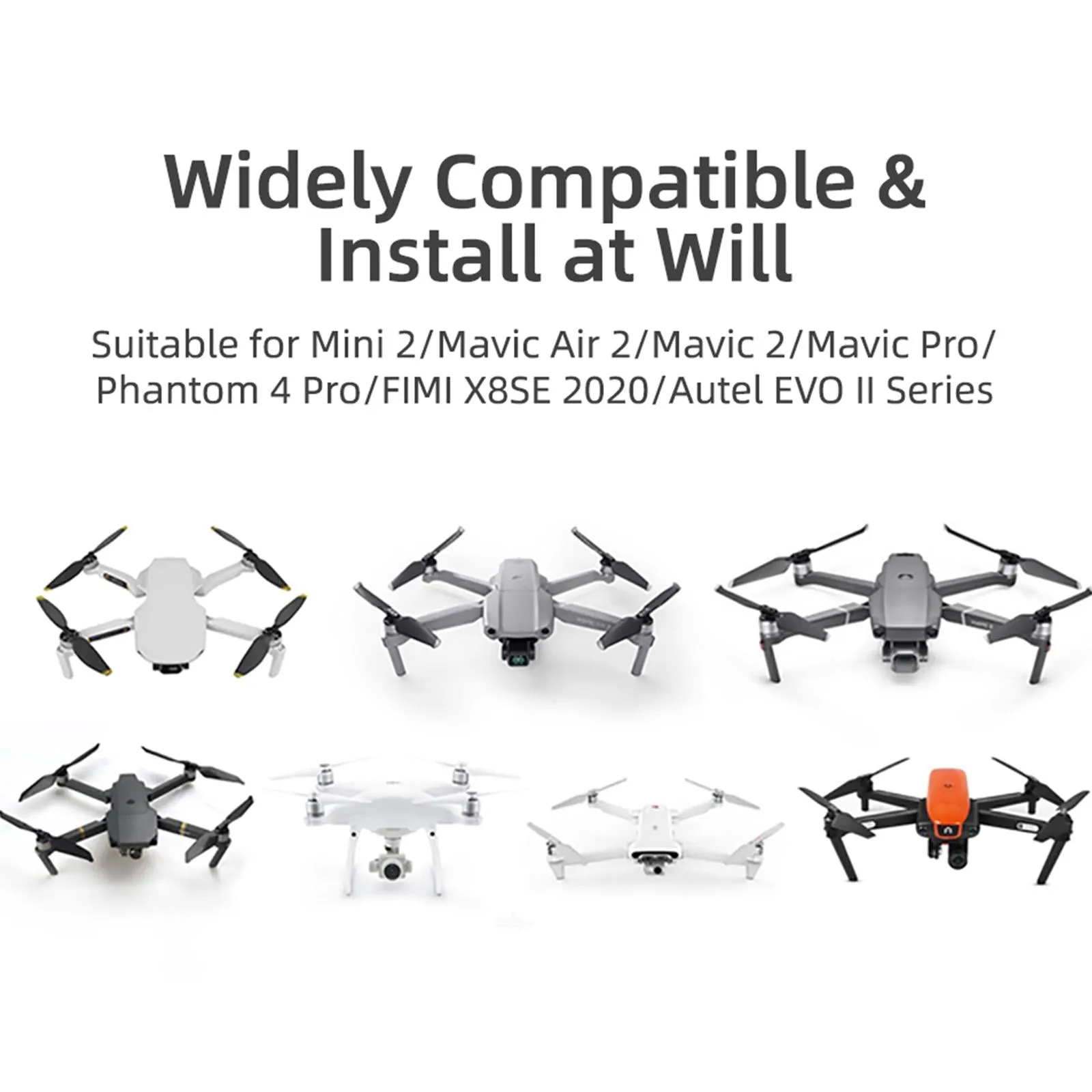 2 Night Strobe Led Light for Dji Mavic 2 Mini / Air 2 Fpv - 2 Pack