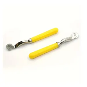 2pcs Tracking Wheel Cutting Tool, Punch Cutter, Fabric Scribing Wheel Tracking Point Distance Wheel Tracking Wheel Spacing Wheel For Sewing, Paper, Leather