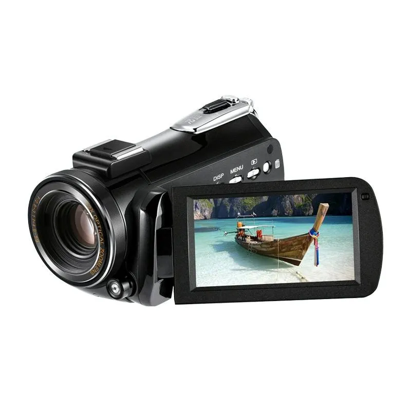 Ac5 4K Hd Night Vision Wifi 12X Optical Zoom Digital Video Dv Camera Camcorder - Standard & Microphone & Handheld Stand Black