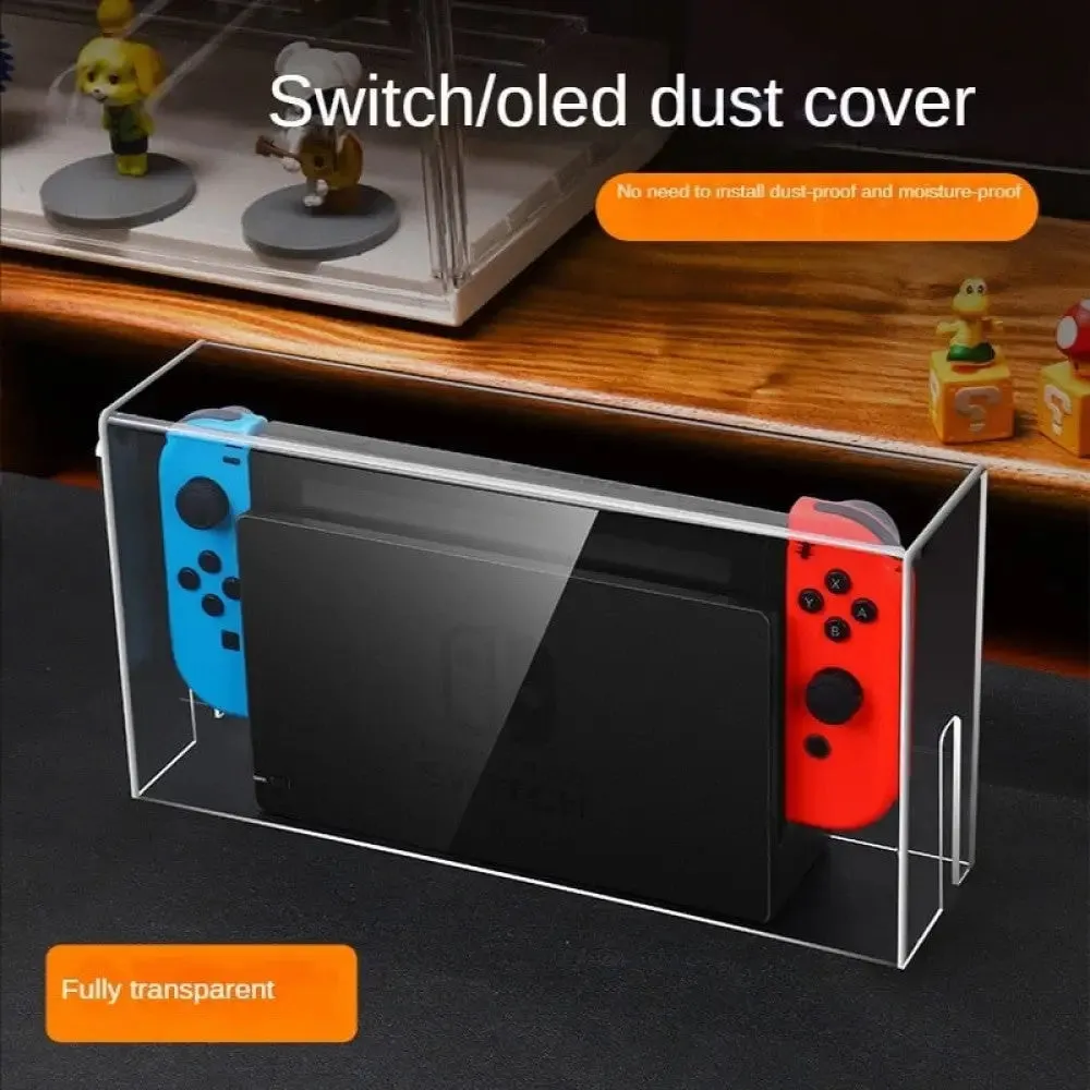 Acrylic Host Protective Dust Cover Shell Luminous Base Box for Nintendo Switch Oled