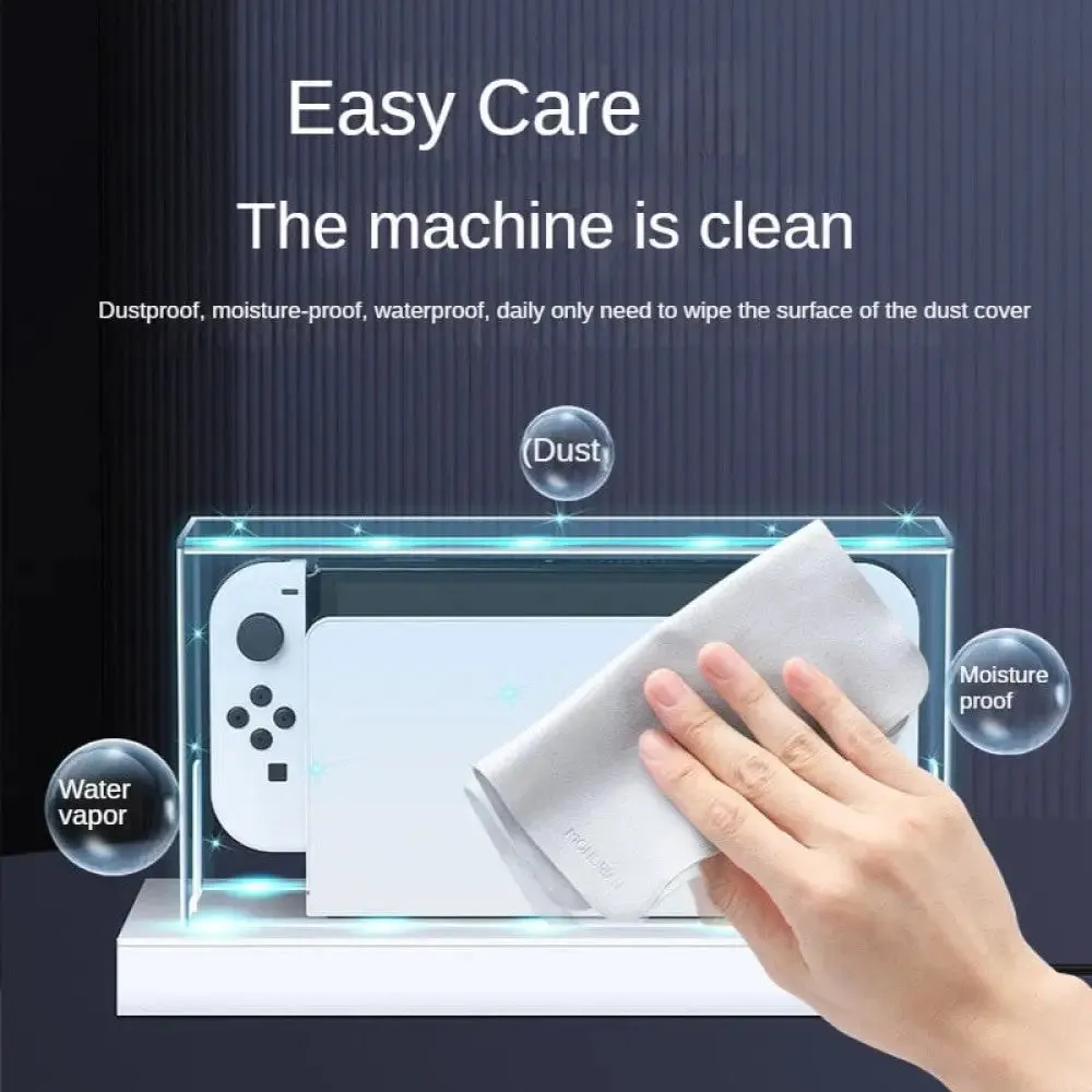 Acrylic Host Protective Dust Cover Shell Luminous Base Box for Nintendo Switch Oled