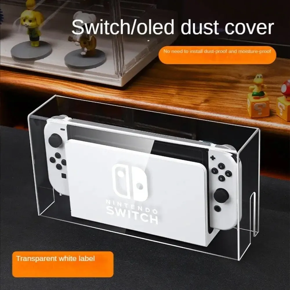 Acrylic Host Protective Dust Cover Shell Luminous Base Box for Nintendo Switch Oled