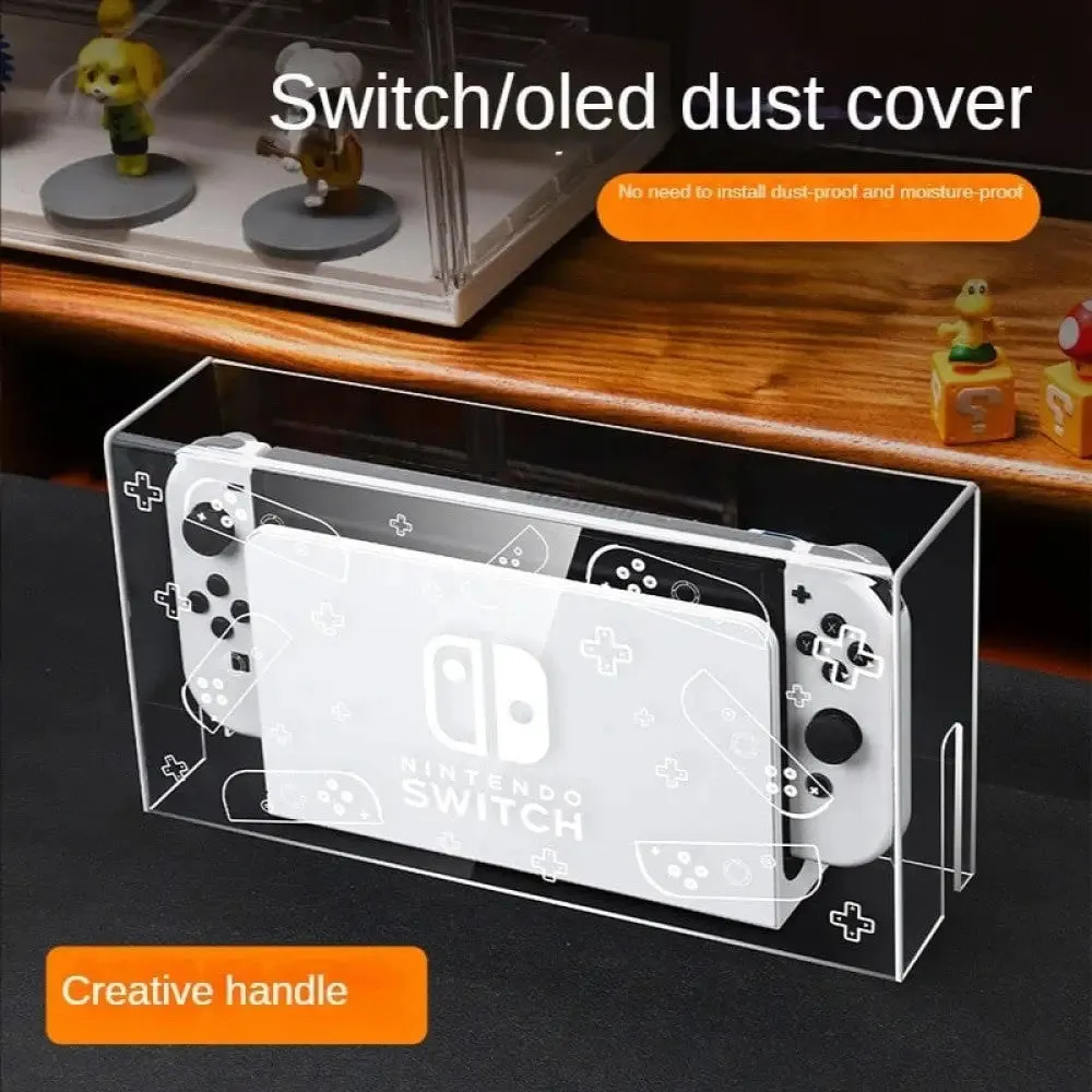 Acrylic Host Protective Dust Cover Shell Luminous Base Box for Nintendo Switch Oled
