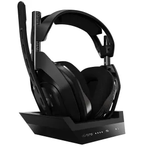 Astro Gaming 939-001673 ASTRO Gaming A50 Wireless   Base Station for Playstation 4 & PC - Black/Silver (2019 Version),
