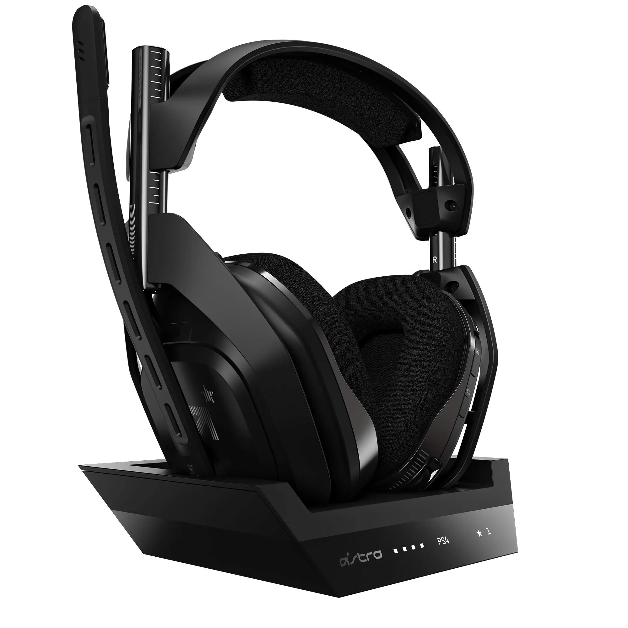 Astro Gaming 939-001673 ASTRO Gaming A50 Wireless   Base Station for Playstation 4 & PC - Black/Silver (2019 Version),