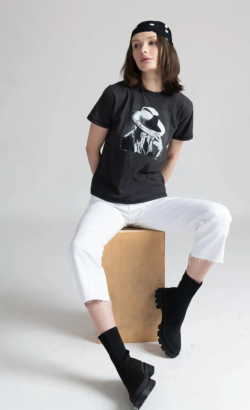 CPress Studio On the Verge Short Sleeve Tee in Worn Black