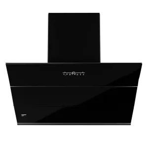 Crompton CHD-QPVI90FLE-MBL QuietPro Inverter Motor Inclined 90cm Filter less Auto Clean Wall Mounted Chimney Black 1710 CMH