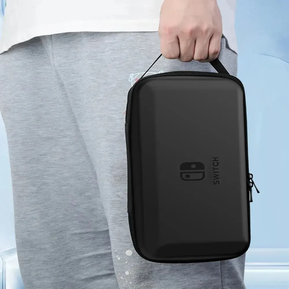 Data Frog Switch Oled Lite Handheld Storage Bag Nintendo Switch Portable Pu Carrying Case