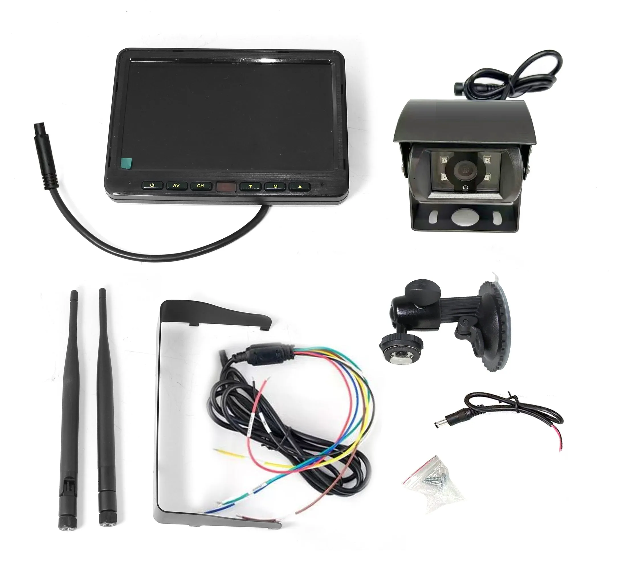 ENGLAON X Series Wireless 7" Monitor Reverse Camera kit for Caravan Truck Campervan , 12 - 32V