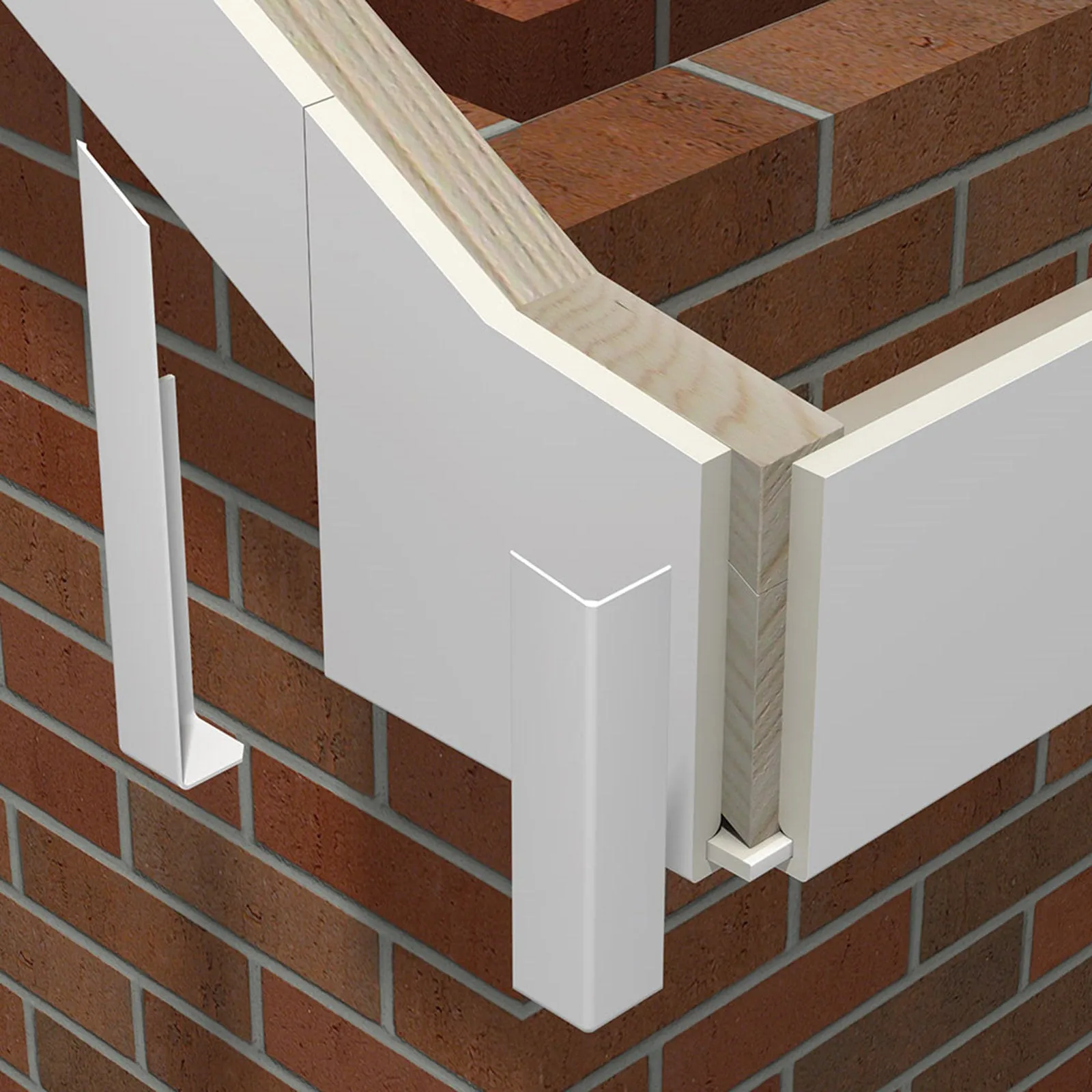Fascia Board 90° External Corner Trim