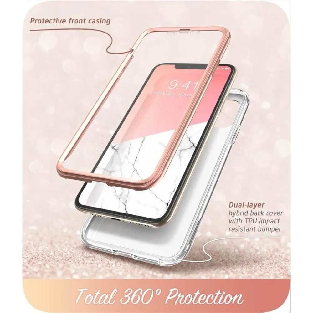 For Iphone 11 Pro Case with Built-in Screen Protector Cosmo Full Shinning Glitter
