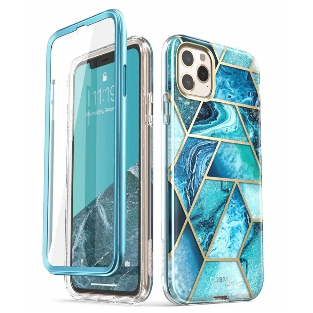 For Iphone 11 Pro Case with Built-in Screen Protector Cosmo Full Shinning Glitter