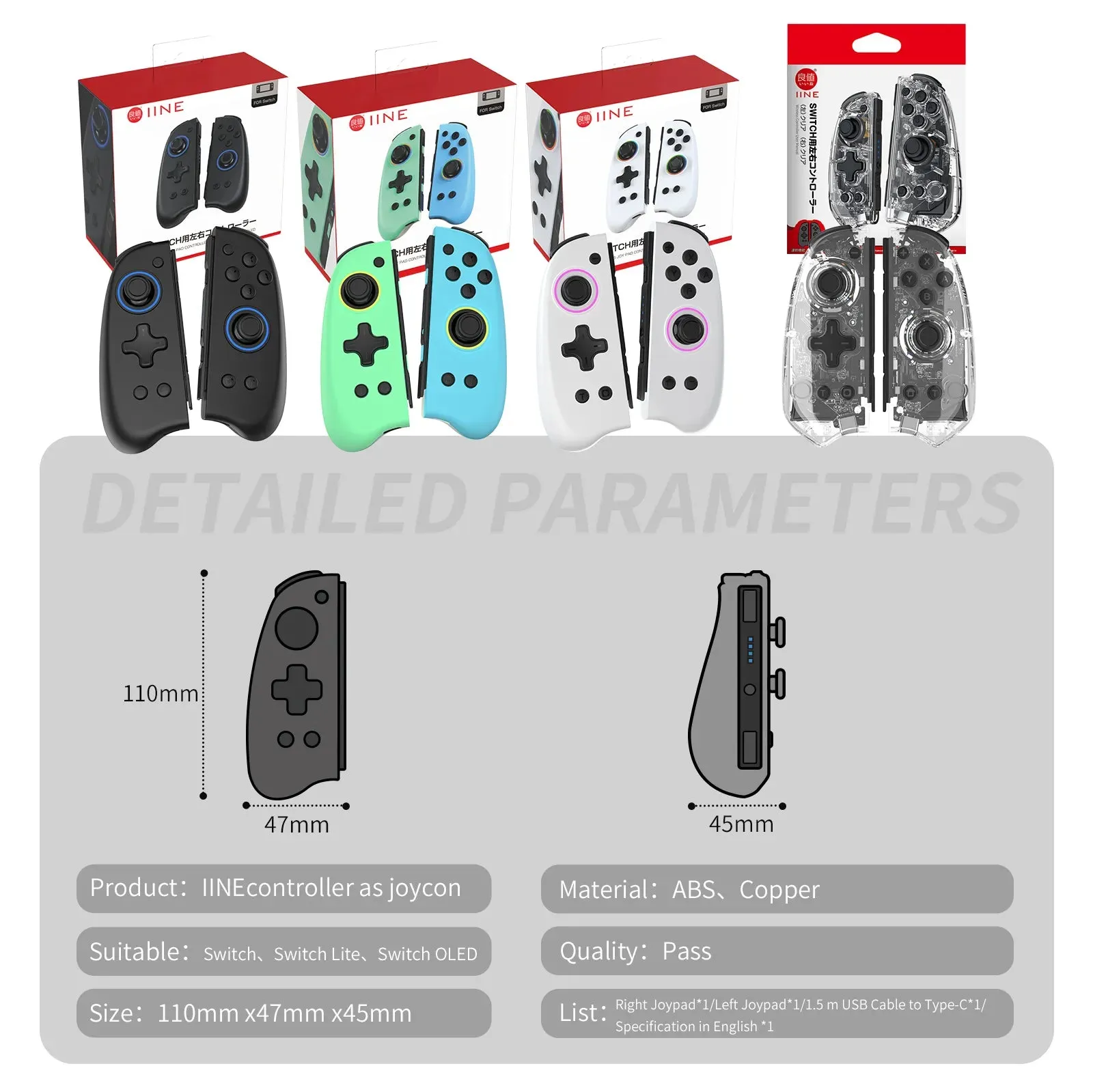 Genius Joypad Auto Fire Wake Up Function Compatible Nintendo Switch/lite/oled