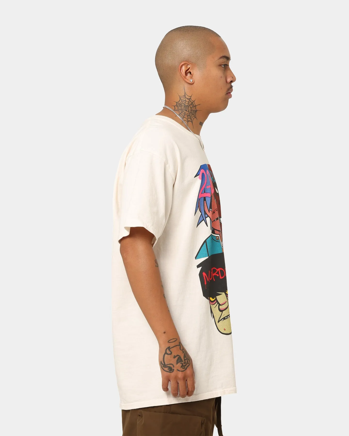 Gorillaz Face Grid T-Shirt Off White