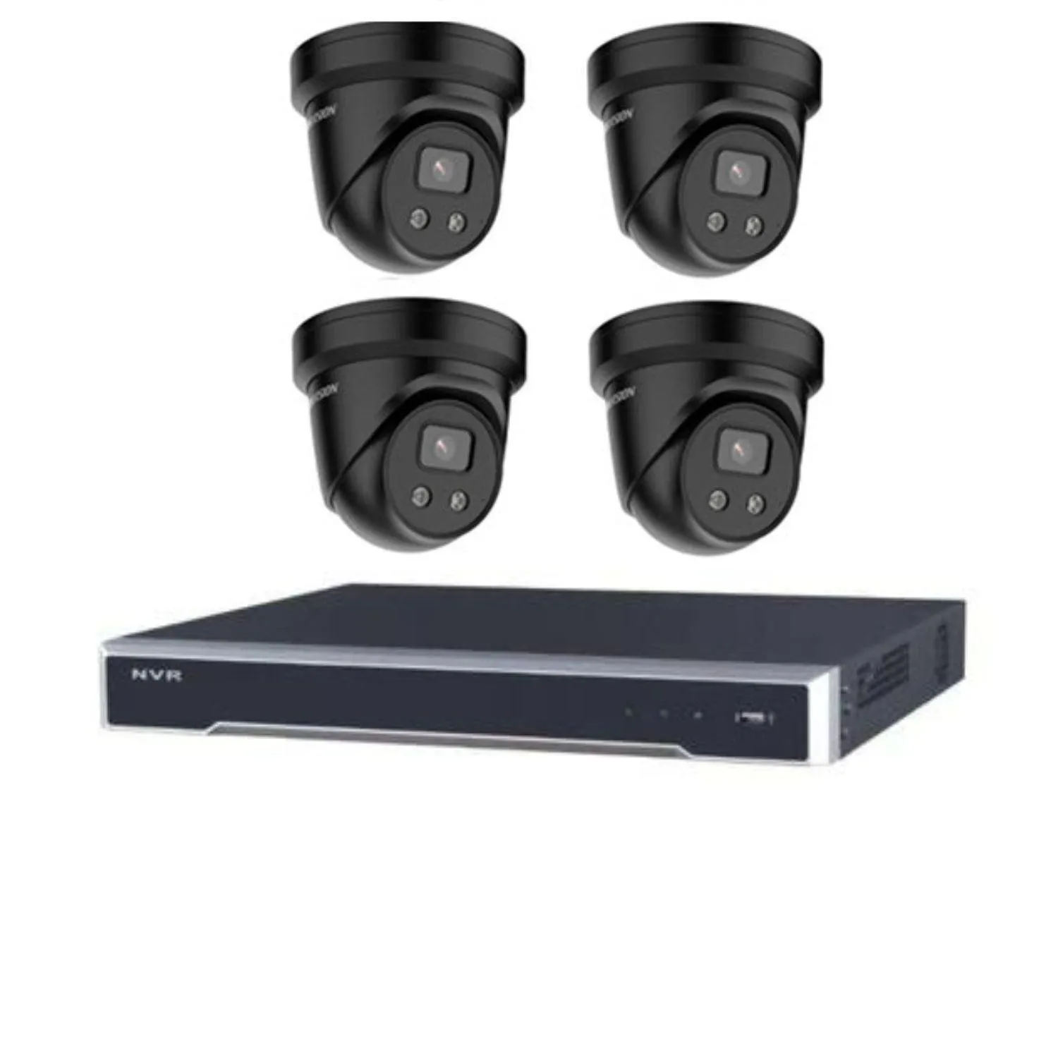 Hikvision CCTV Kit, AcuSense, 4 x 8MP Turret, 8CH NVR with 4TB HDD