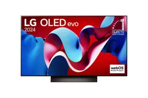 LG OLED48C46LA 48 Inch (121 cm) OLED evo C4 4K Smart TV with 9 AI Processor Gen7, Dolby Vision, Dolby Atmos & 144Hz Refresh Rate