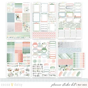 Lillian's Garden Planner Sticker Kit May 2023