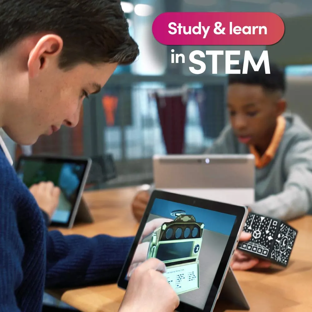Merge Cube Augmented Reality STEM Toy - Educational Games for Learning Science, Math, Art and More in The Classroom and Home
