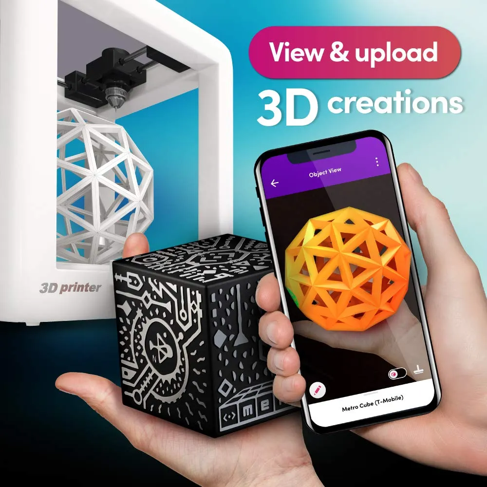 Merge Cube Augmented Reality STEM Toy - Educational Games for Learning Science, Math, Art and More in The Classroom and Home