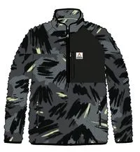 Offgrid 2.0 1/2 Zip Recycled Sherpa Fleece - Abstract Mountain Charcoal