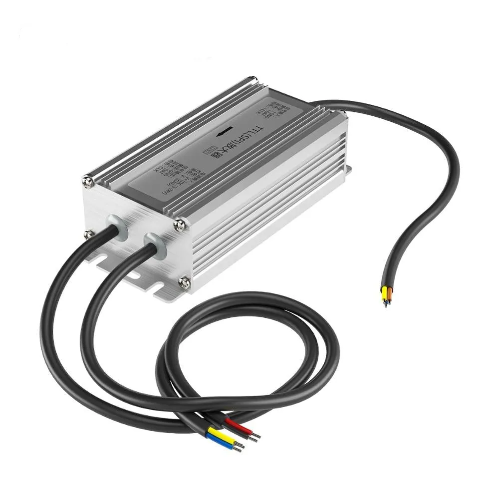 SPI TTL Signal Amplifier for WS2812B WS2811 SK6812 SK9822 Addressable180m Repeater IP67 DC5-24V