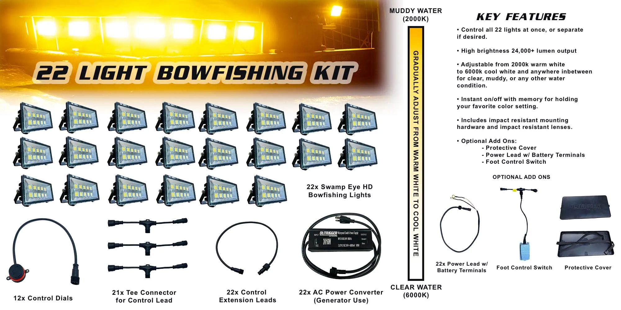 Swamp Eye HD Bowfishing Light Kit