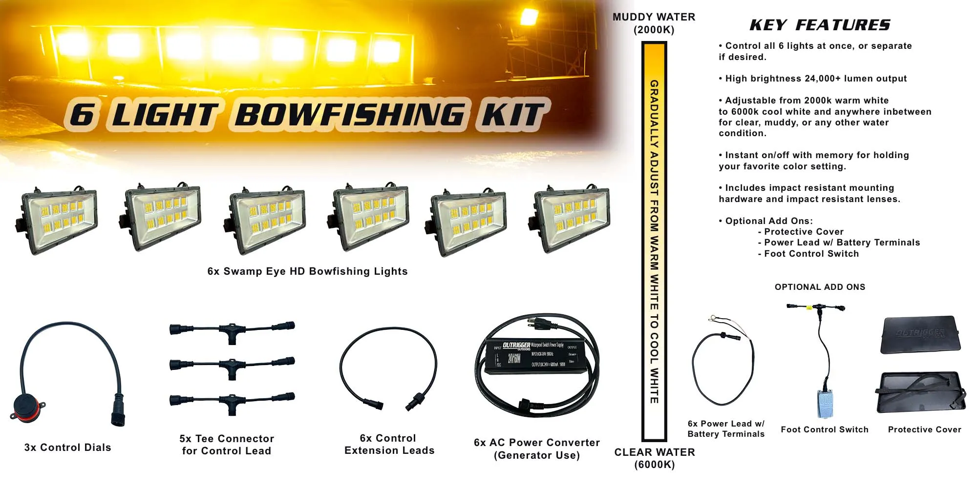 Swamp Eye HD Bowfishing Light Kit
