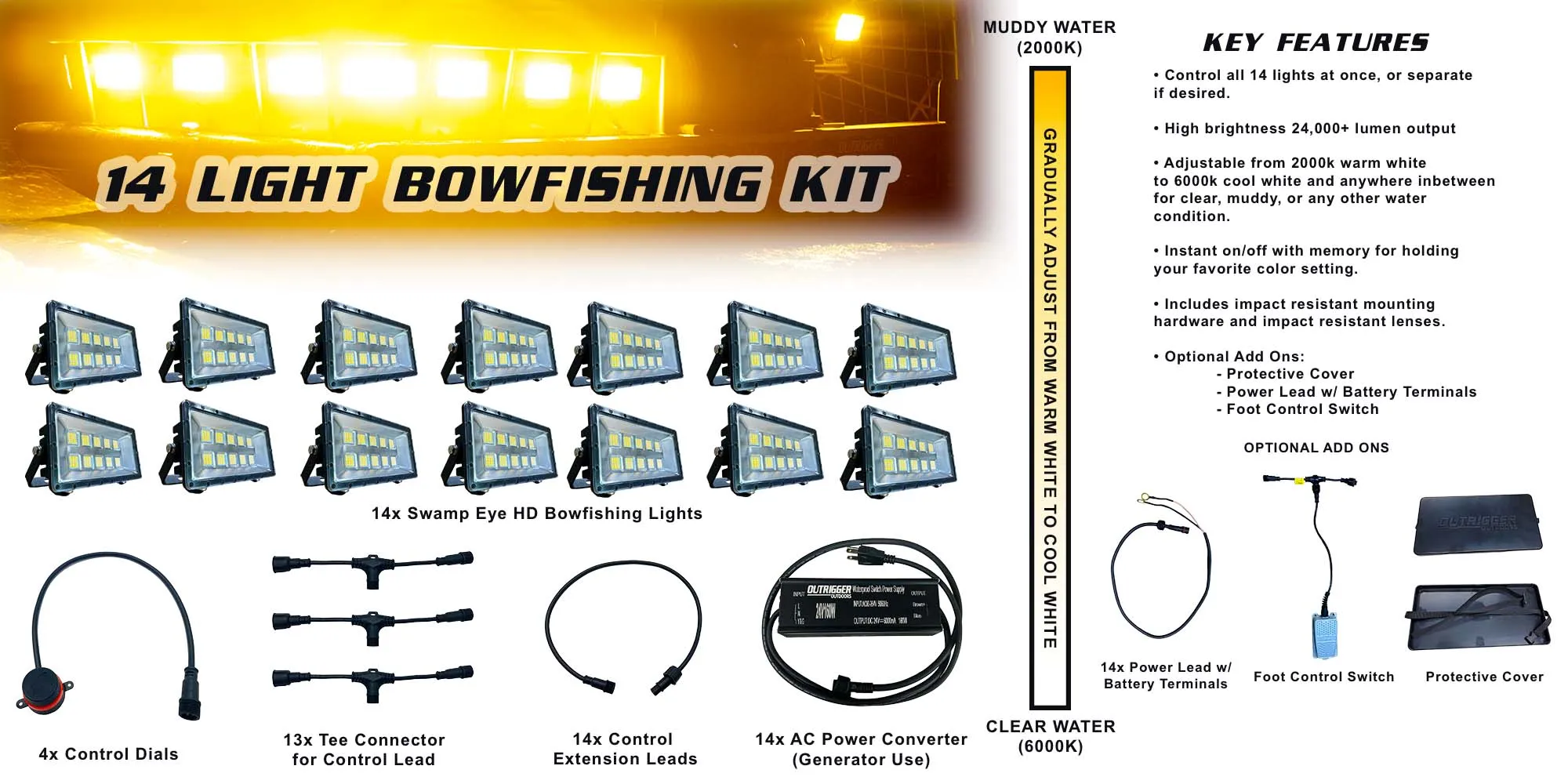 Swamp Eye HD Bowfishing Light Kit