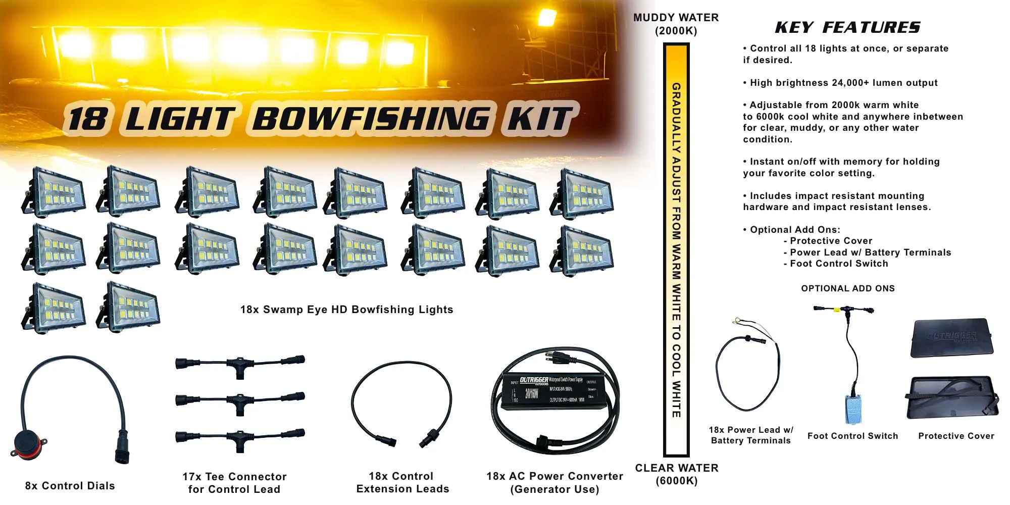 Swamp Eye HD Bowfishing Light Kit