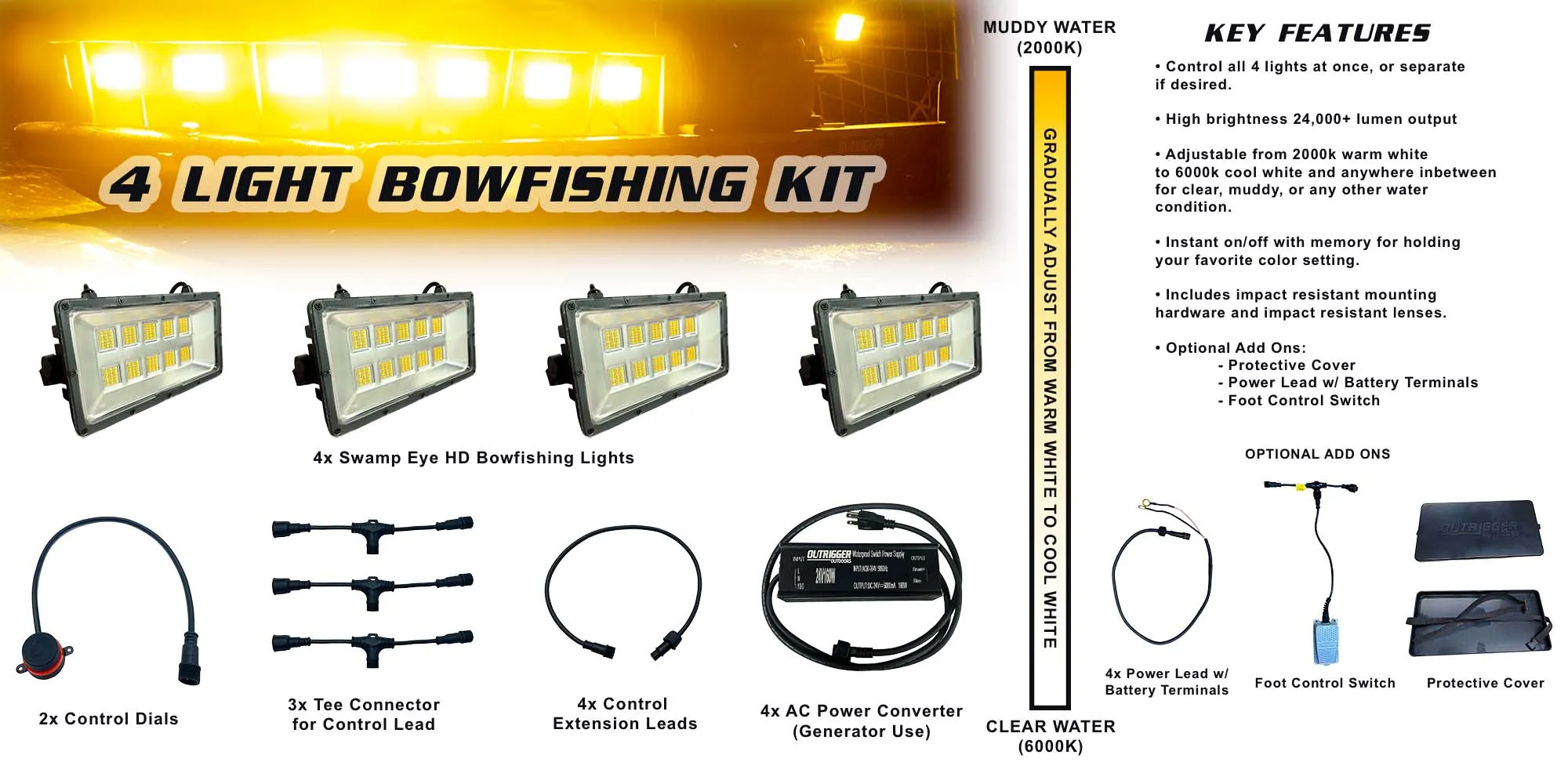 Swamp Eye HD Bowfishing Light Kit