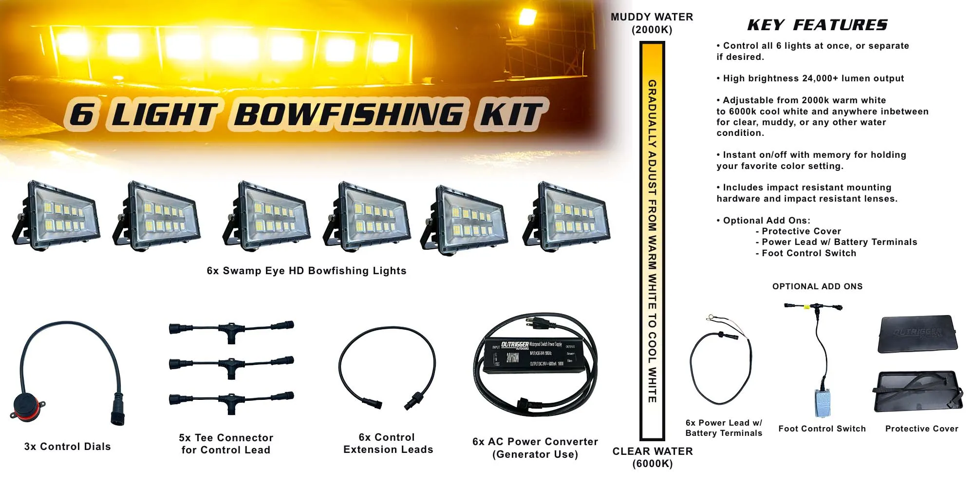 Swamp Eye HD Bowfishing Light Kit
