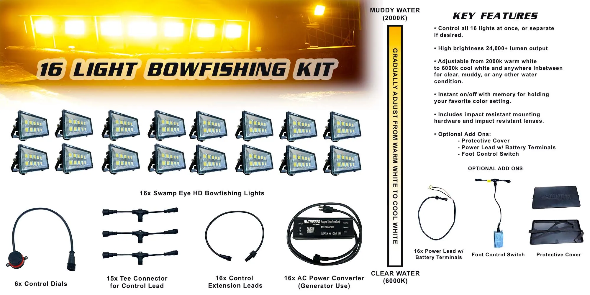 Swamp Eye HD Bowfishing Light Kit