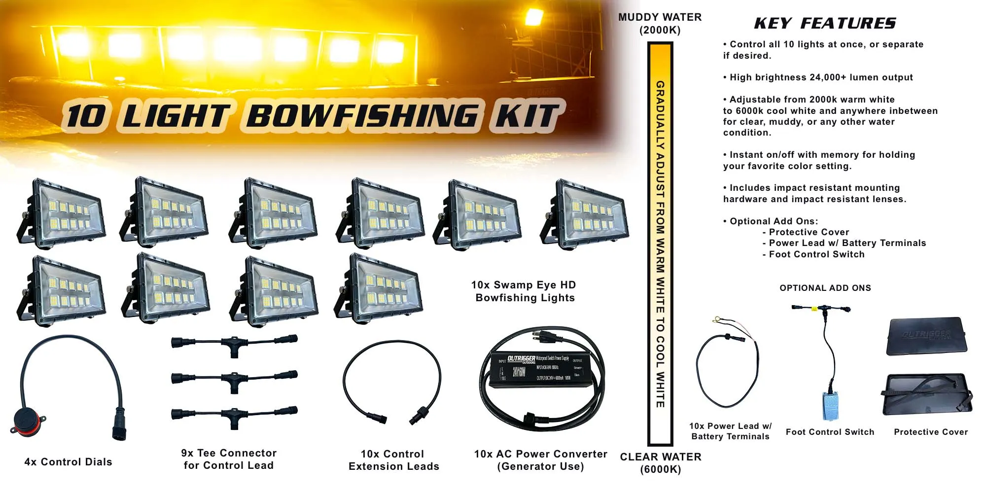Swamp Eye HD Bowfishing Light Kit