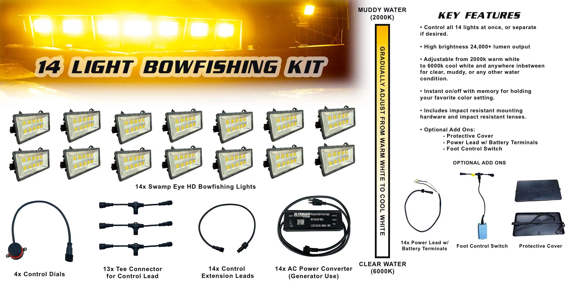 Swamp Eye HD Bowfishing Light Kit