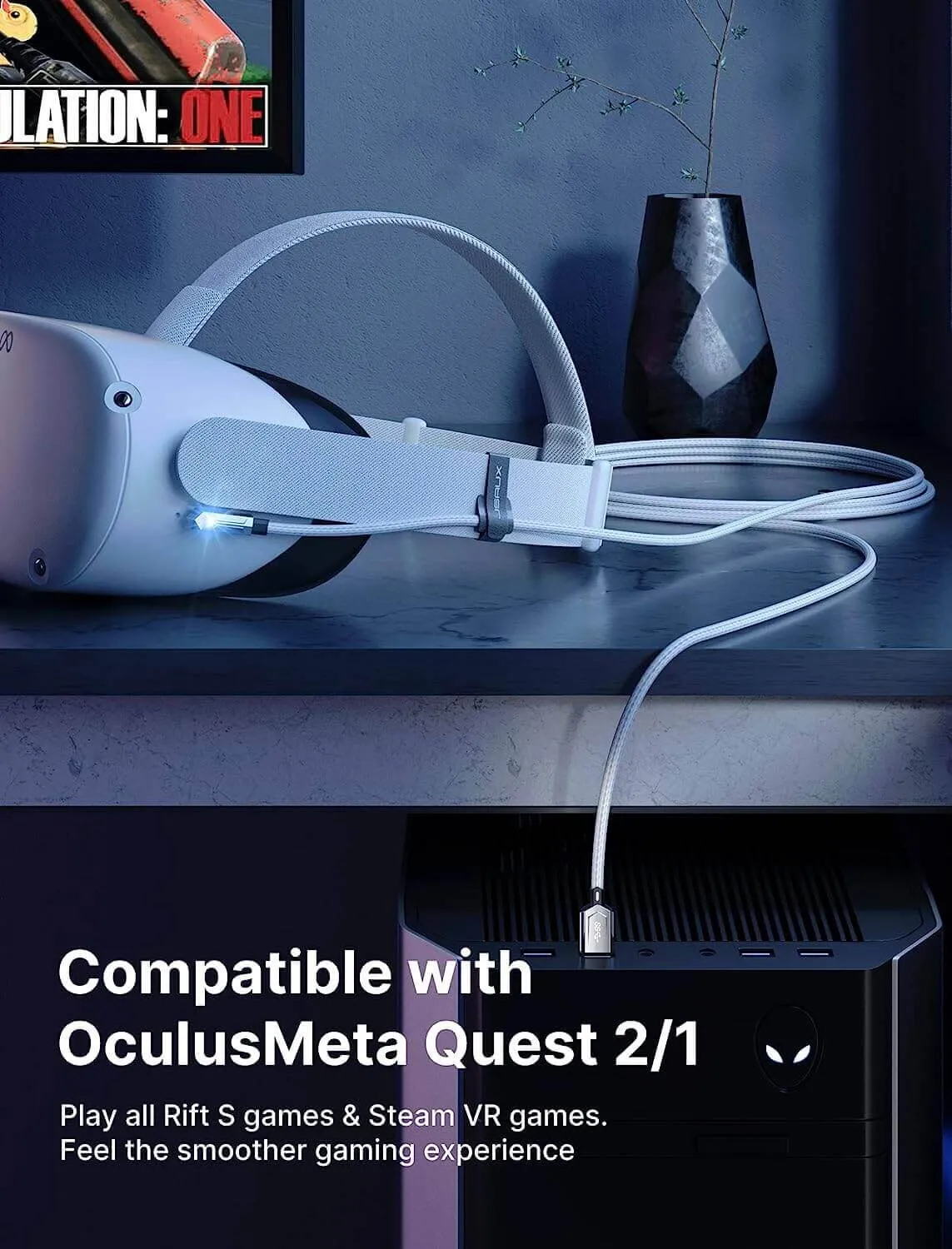 USB-C to A Link Cable for VR