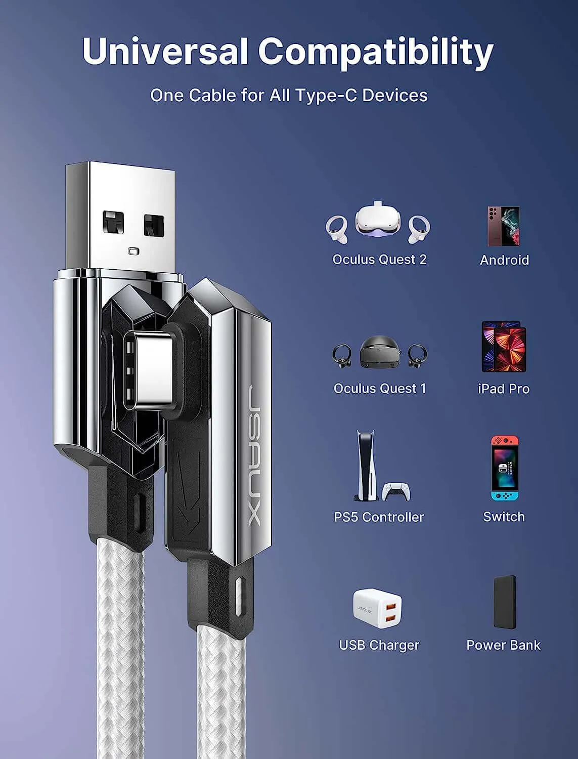 USB-C to A Link Cable for VR