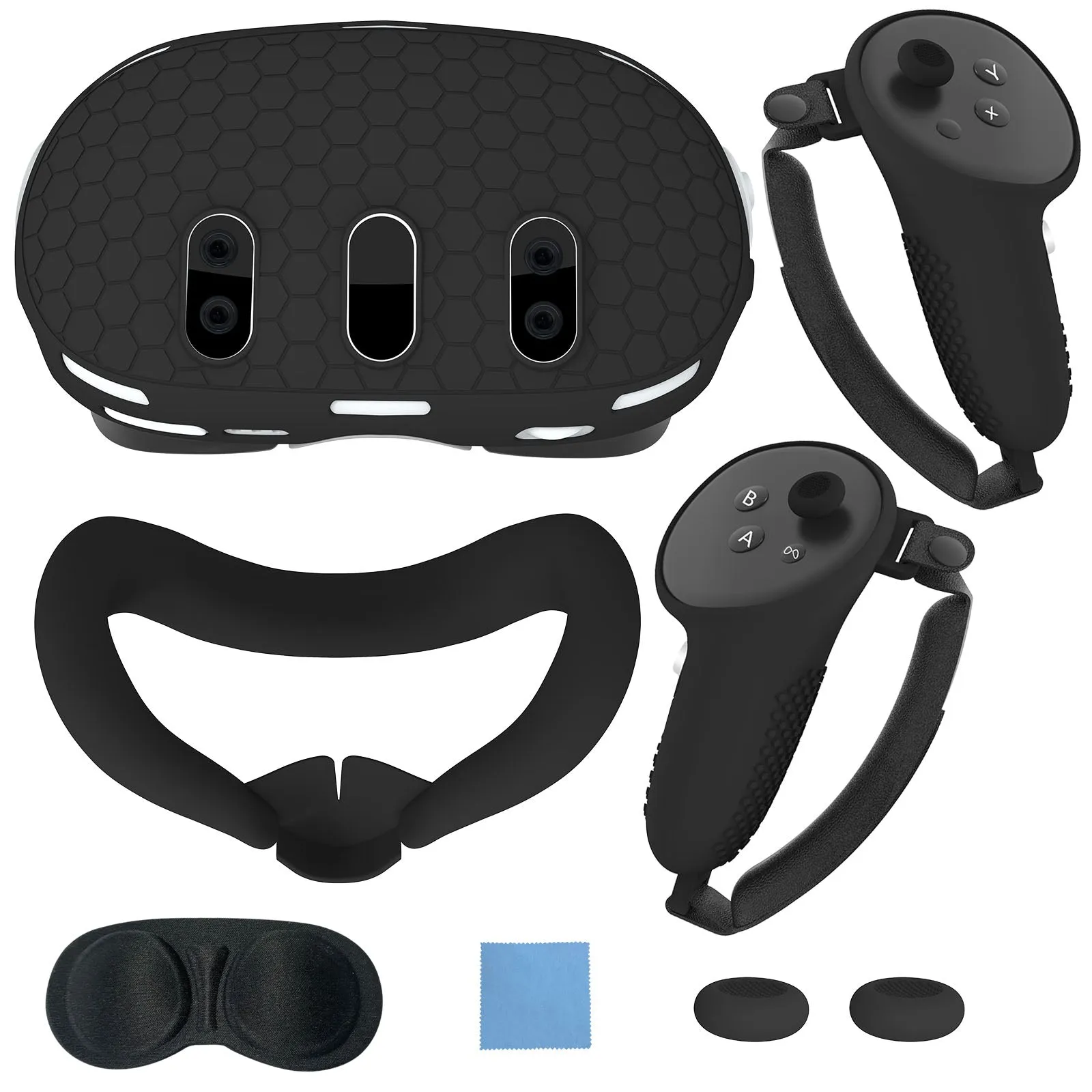 VR Silicone Proctive Cover 6 Pieces Set Compatible with Quest 3