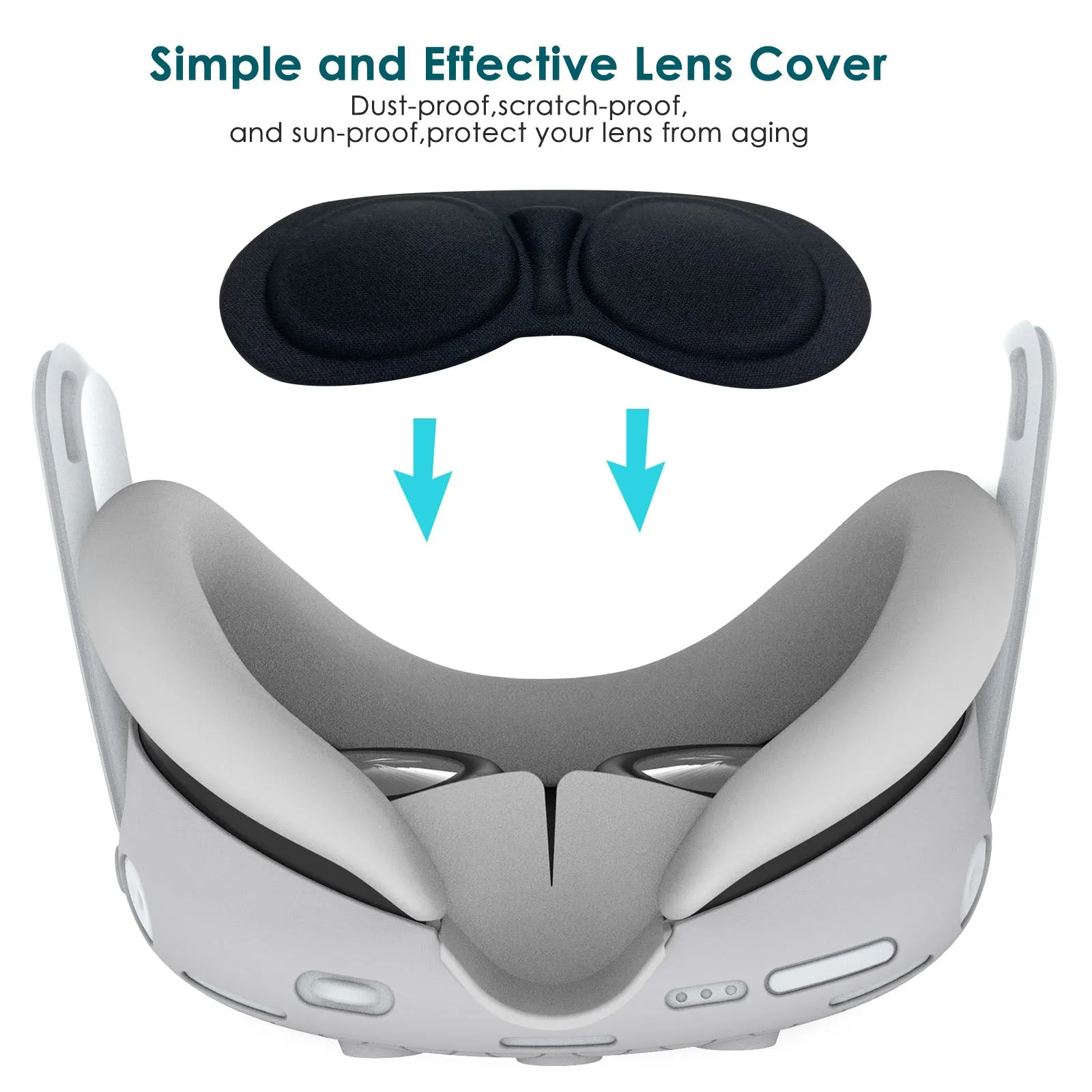 VR Silicone Proctive Cover 6 Pieces Set Compatible with Quest 3